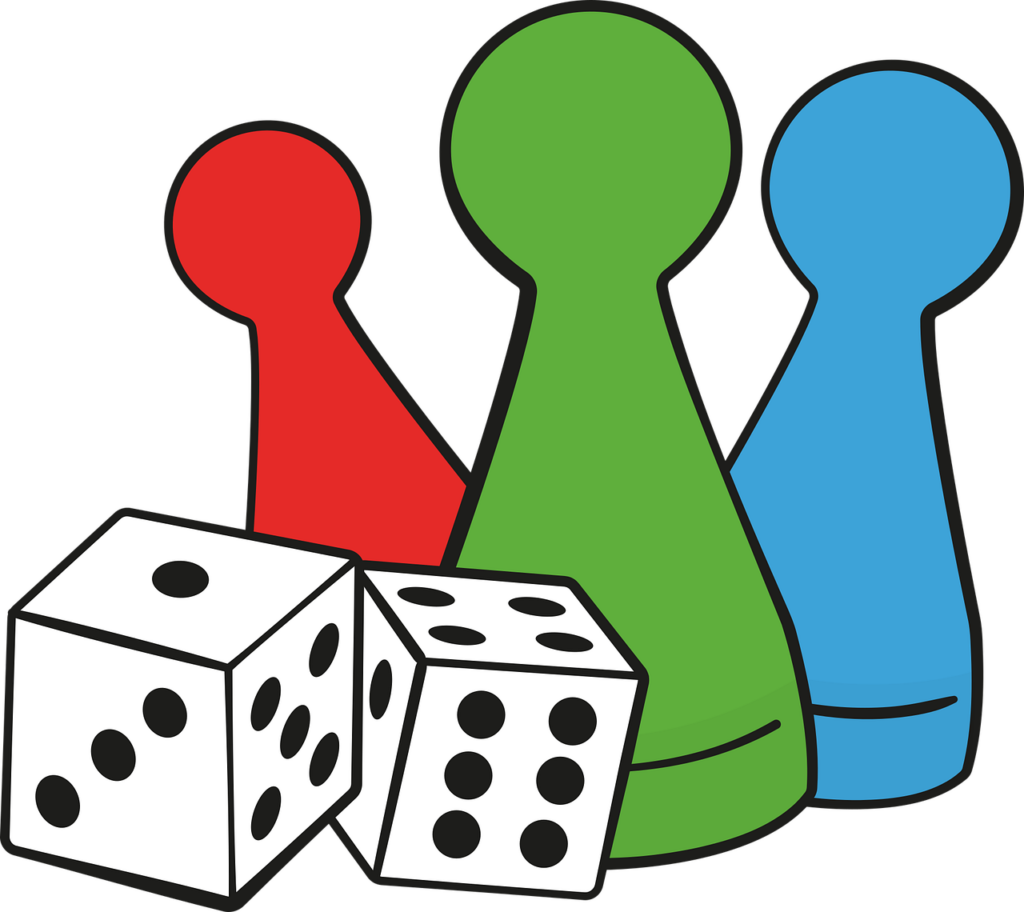 Dice & Tokens to Play Jogo de Ludo